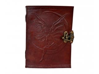 Leather Fairy Moon Book of Shadows Latch Spells Journal Pentacle Wicca Celtic New
